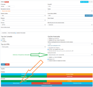 Configuração do backup Mikrotik