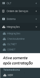 Menu ReceitaNet