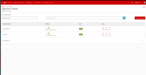 Aplicação Santander ativa